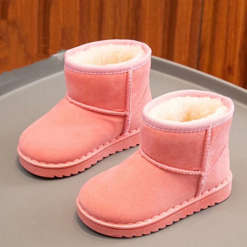 Pink little girl kid Fleece Lined Ankle winter boots size 13c 13.5c brand new